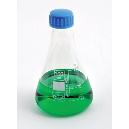 United Scientific Erlenmeyer Flask, W/Screw Cap, Boro, PK 6 FG5021-500